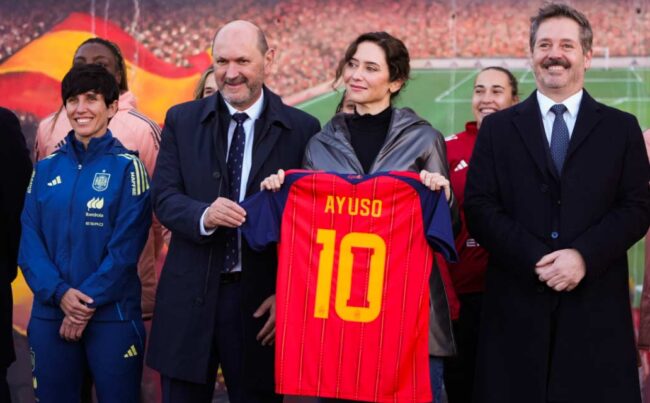 Ayuso presenta la final de la Nations League femenina 2025