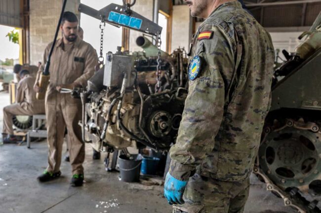 España forma a Ucrania en mantenimiento de TOA