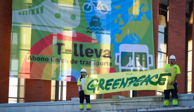 Greenpeace El Abono Único de Transporte es urgente