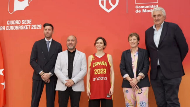 Díaz Ayuso ha presentado el EuroBasket 2029