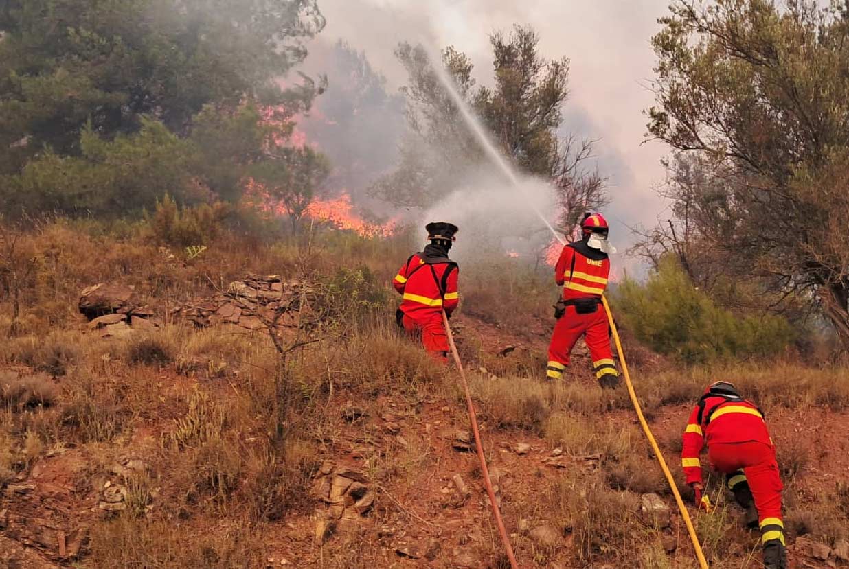 Sigue la lucha contra el fuego en Segorbe | Naberco Digital Sigue la lucha contra el fuego en Segorbe